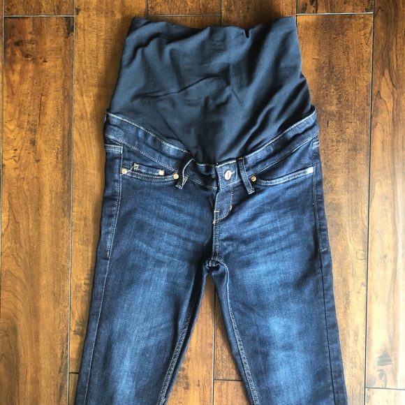 H&M high rib skinny maternity jeans size 4 - Picture 3 of 12